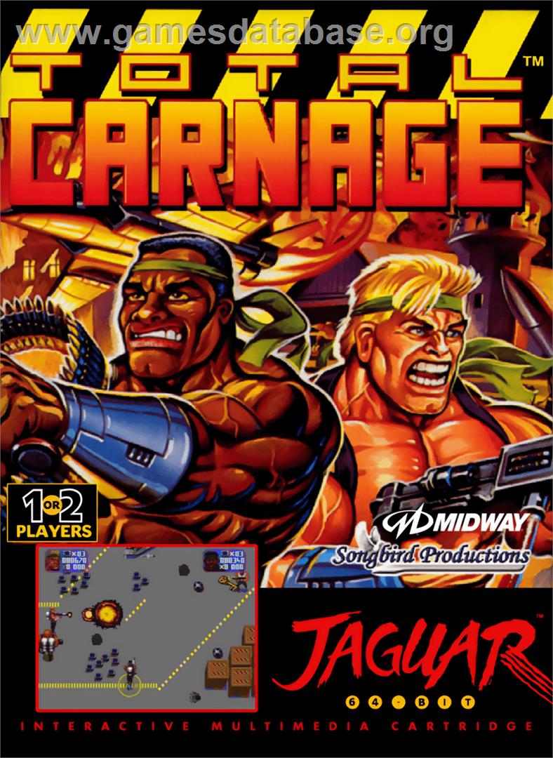 Total Carnage - Atari Jaguar - Artwork - Box