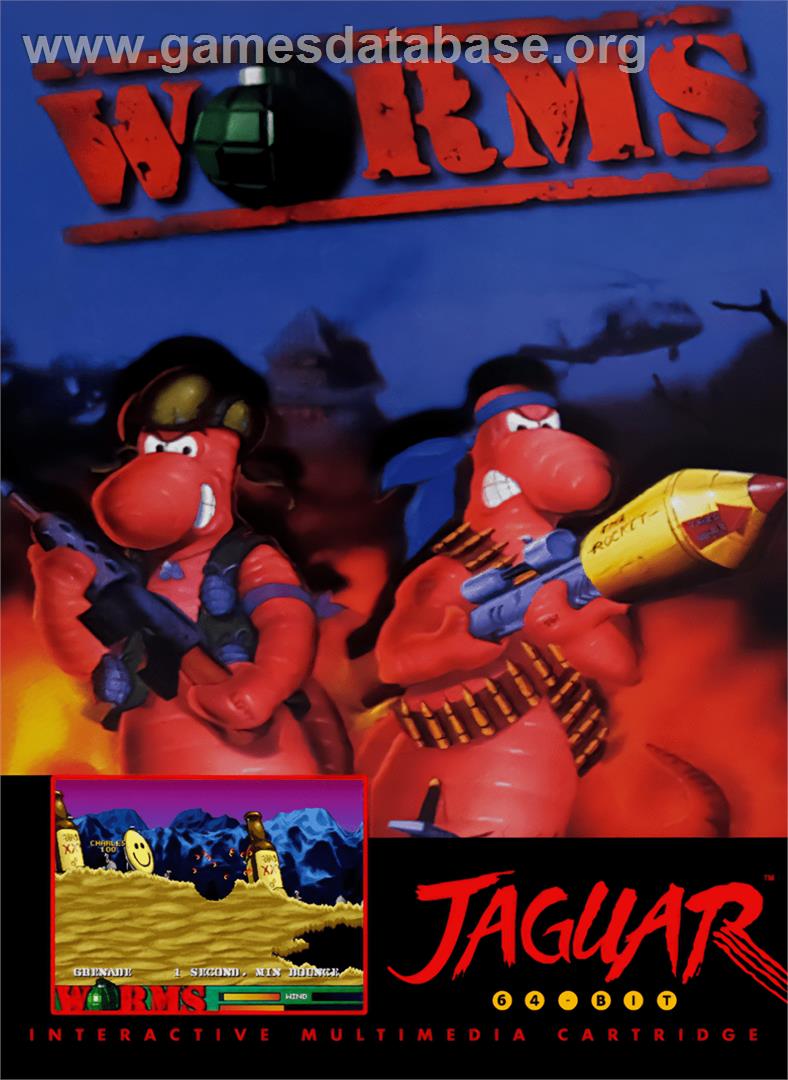 Worms - Atari Jaguar - Artwork - Box