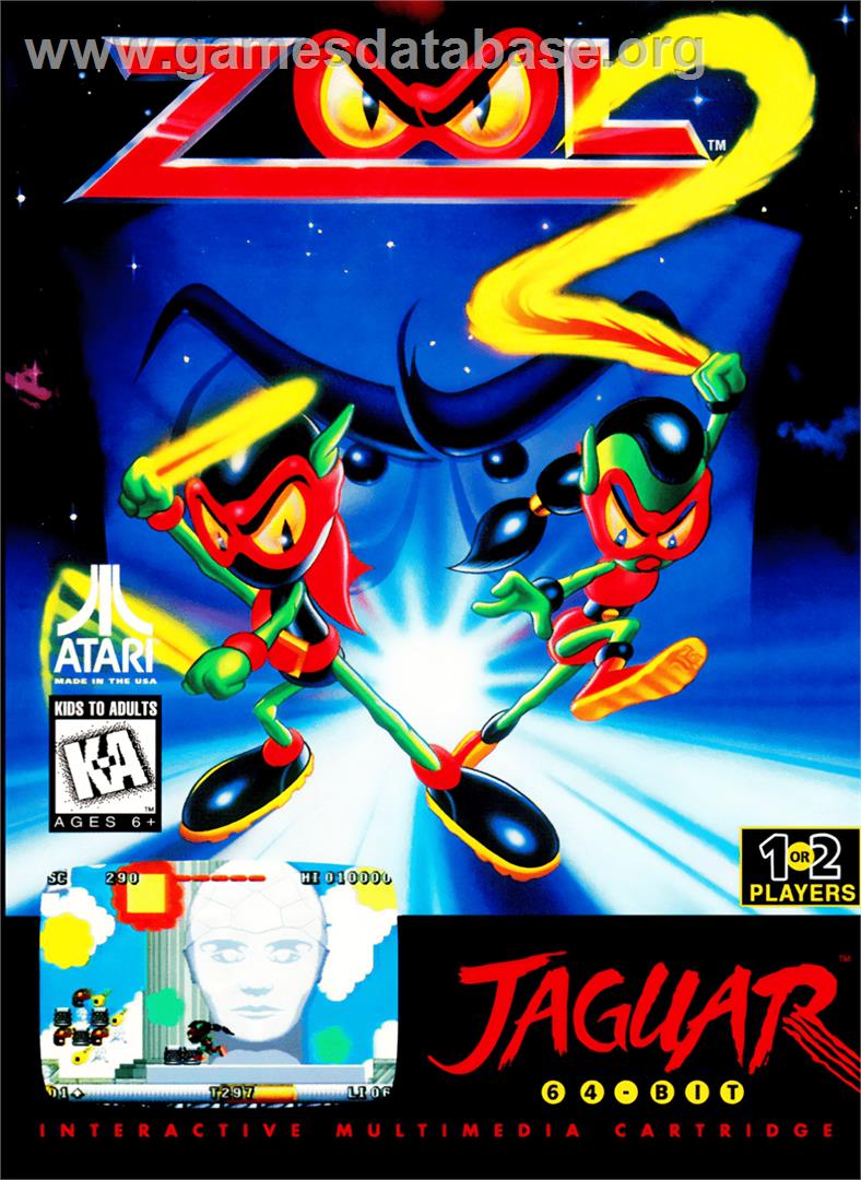 Zool 2 - Atari Jaguar - Artwork - Box