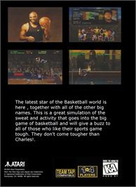 Box back cover for Barkley Shut Up and Jam on the Atari Jaguar.