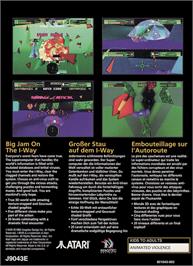 Box back cover for I-War on the Atari Jaguar.