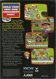 Box back cover for Theme Park on the Atari Jaguar.