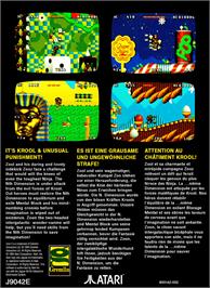 Box back cover for Zool 2 on the Atari Jaguar.