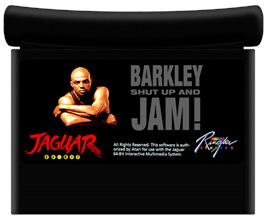 Cartridge artwork for Barkley Shut Up and Jam on the Atari Jaguar.