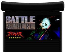 Cartridge artwork for BattleSphere on the Atari Jaguar.