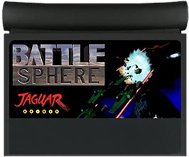 Cartridge artwork for Battlesphere Gold on the Atari Jaguar.