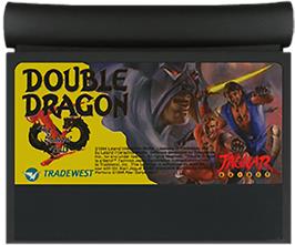 Cartridge artwork for Double Dragon 5 - The Shadow Falls on the Atari Jaguar.