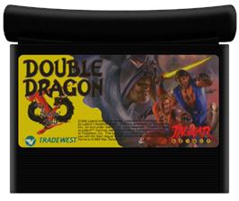 Cartridge artwork for Double Dragon V: The Shadow Falls on the Atari Jaguar.