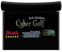 Cartridge artwork for Jack Nicklaus Cyber Golf on the Atari Jaguar.
