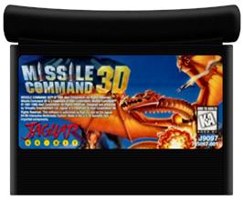 Cartridge artwork for Missile Command 3D on the Atari Jaguar.
