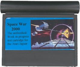 Cartridge artwork for Space War 2000 on the Atari Jaguar.