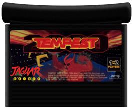 Cartridge artwork for Tempest 2000 on the Atari Jaguar.