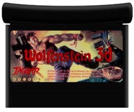 Cartridge artwork for Wolfenstein 3D on the Atari Jaguar.