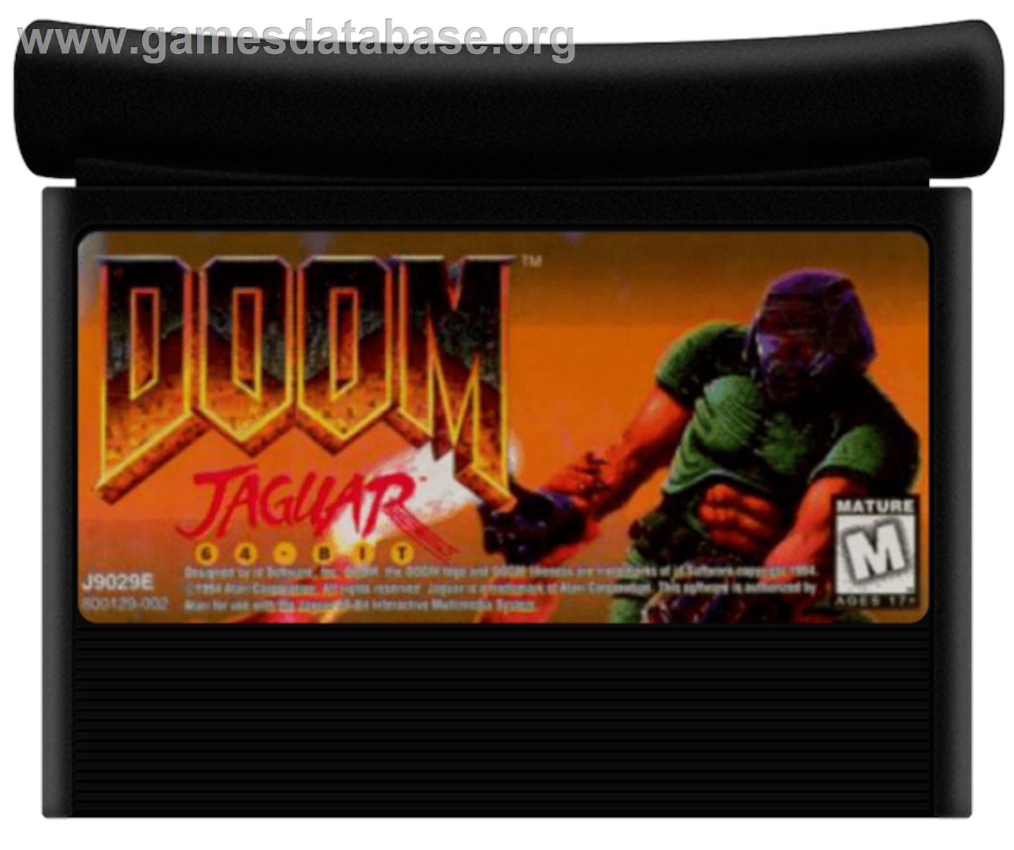 Doom - Atari Jaguar - Artwork - Cartridge