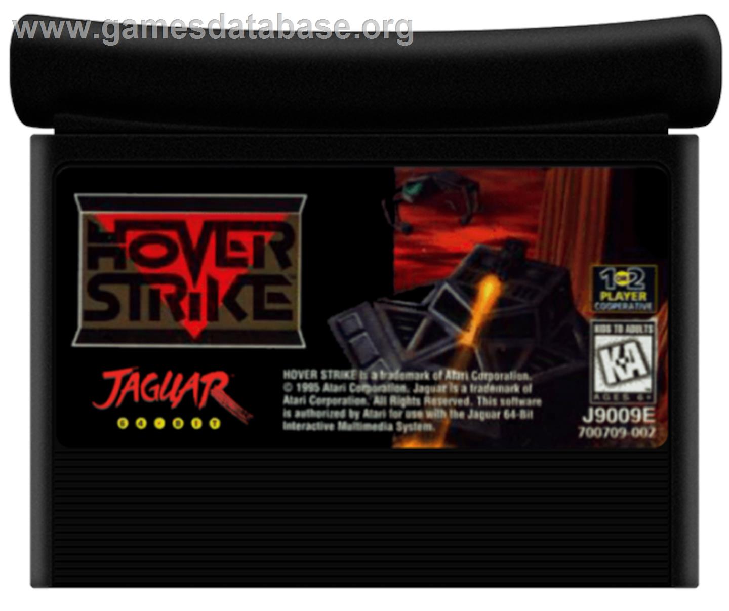 Hover Strike - Atari Jaguar - Artwork - Cartridge