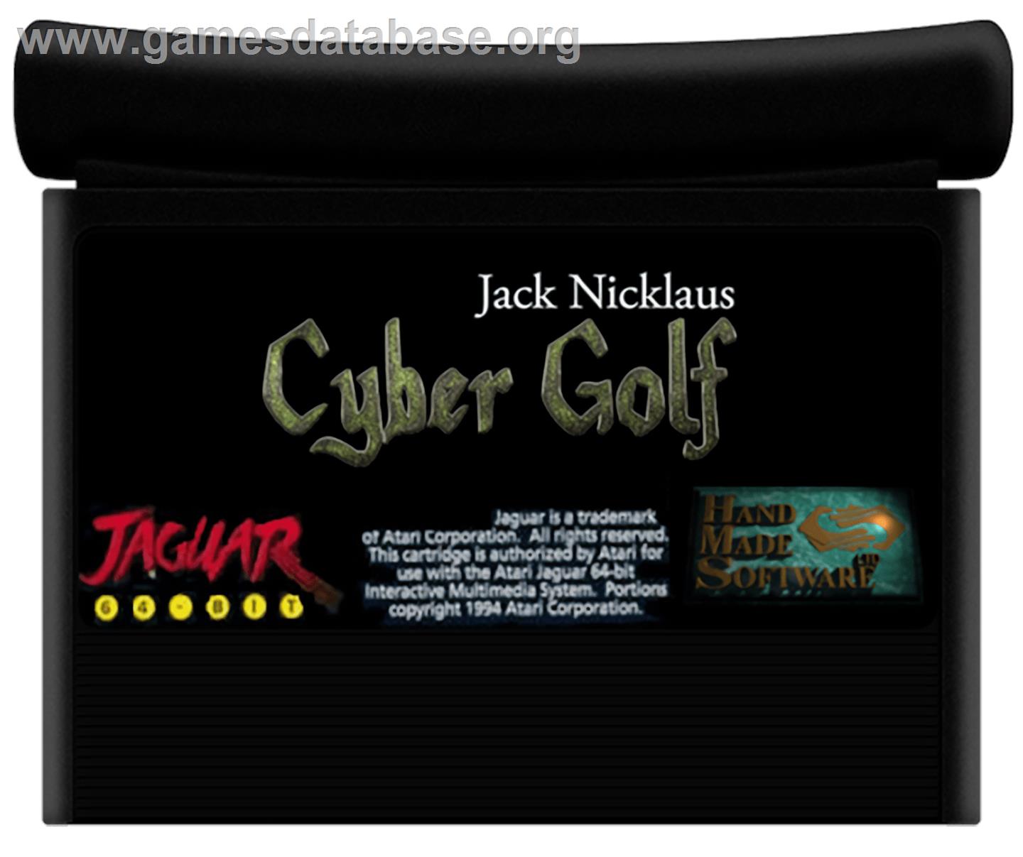 Jack Nicklaus Cyber Golf - Atari Jaguar - Artwork - Cartridge