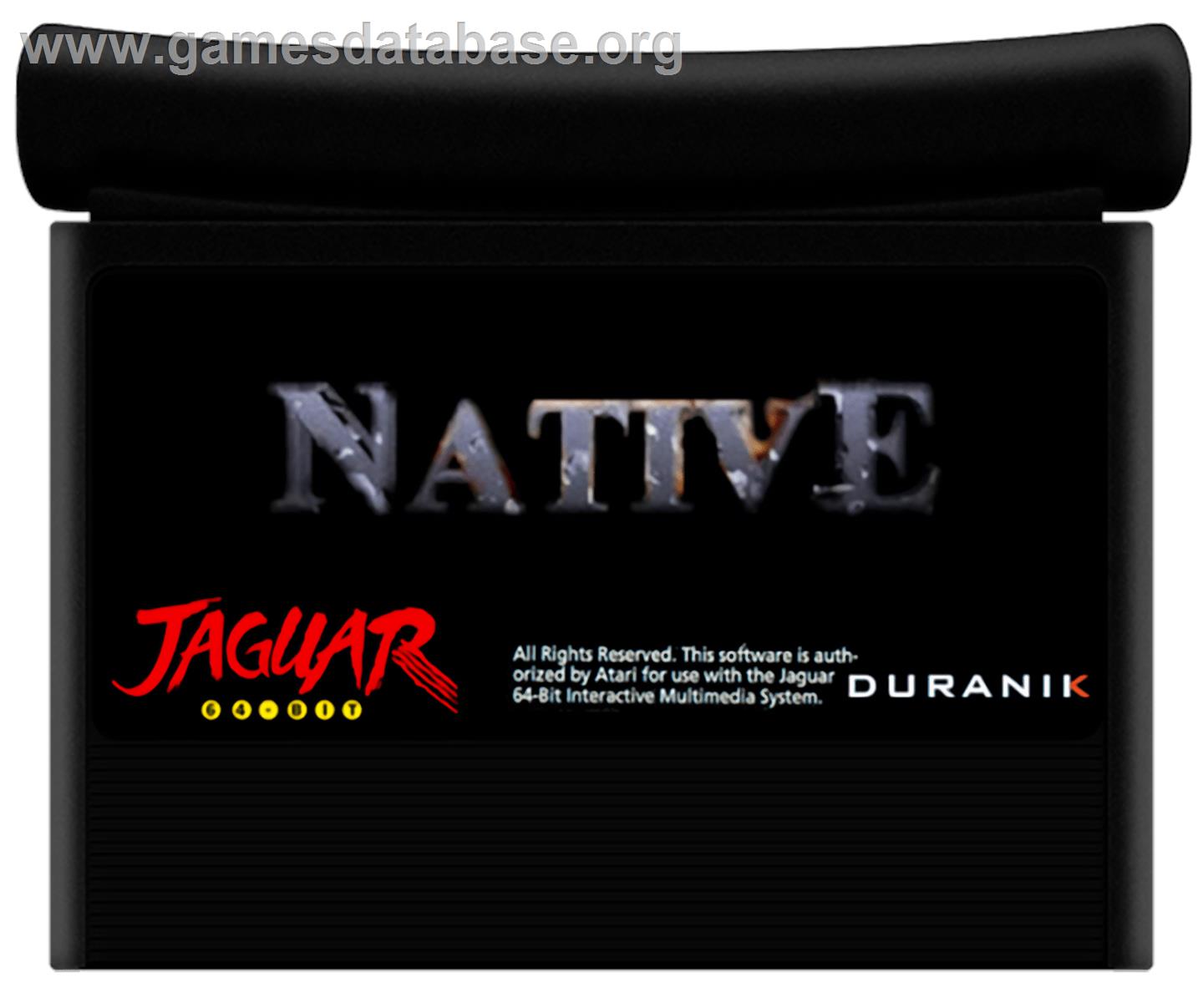 Native - Atari Jaguar - Artwork - Cartridge