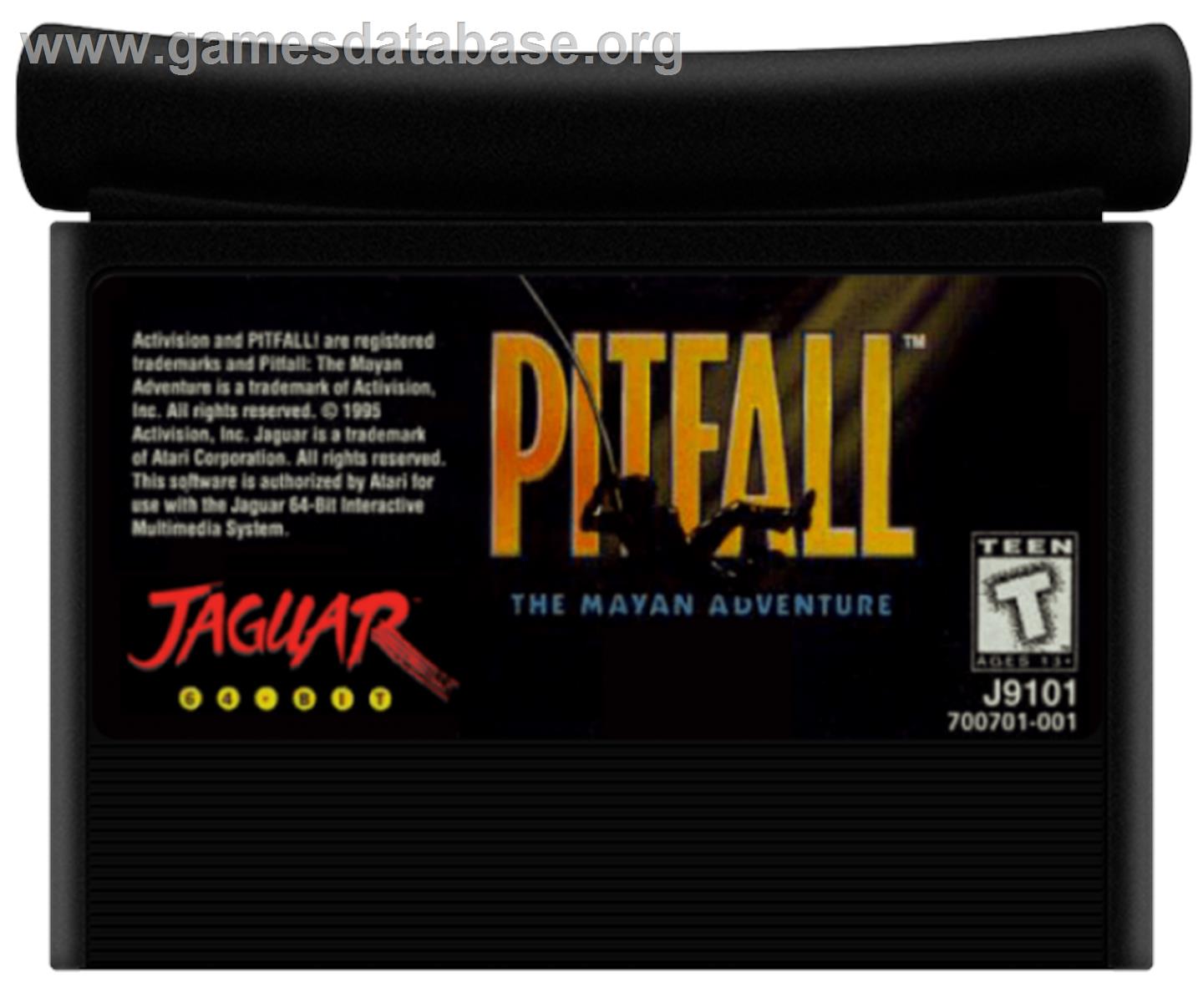 Pitfall: The Mayan Adventure - Atari Jaguar - Artwork - Cartridge