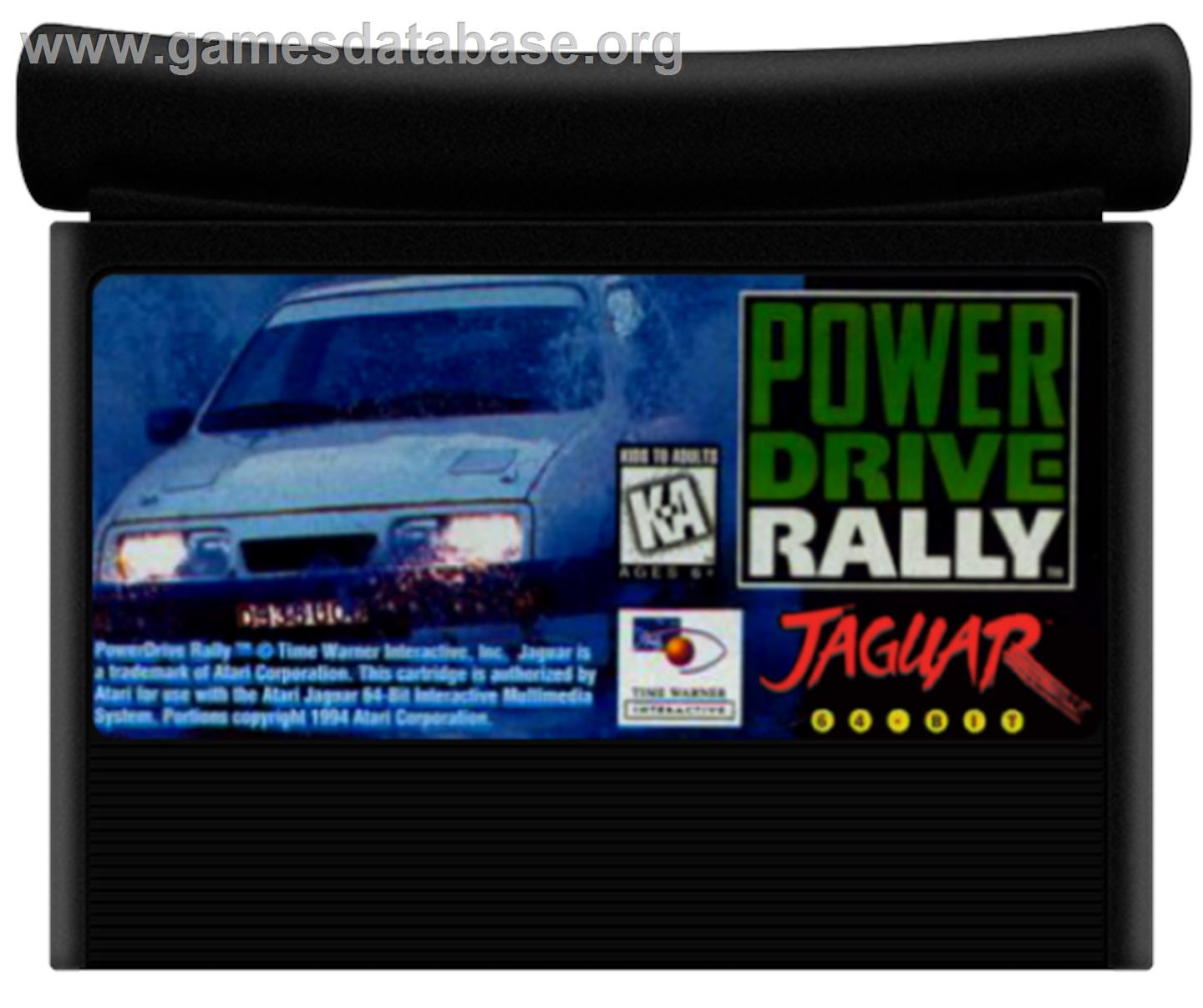 Power Drive Rally - Atari Jaguar - Artwork - Cartridge
