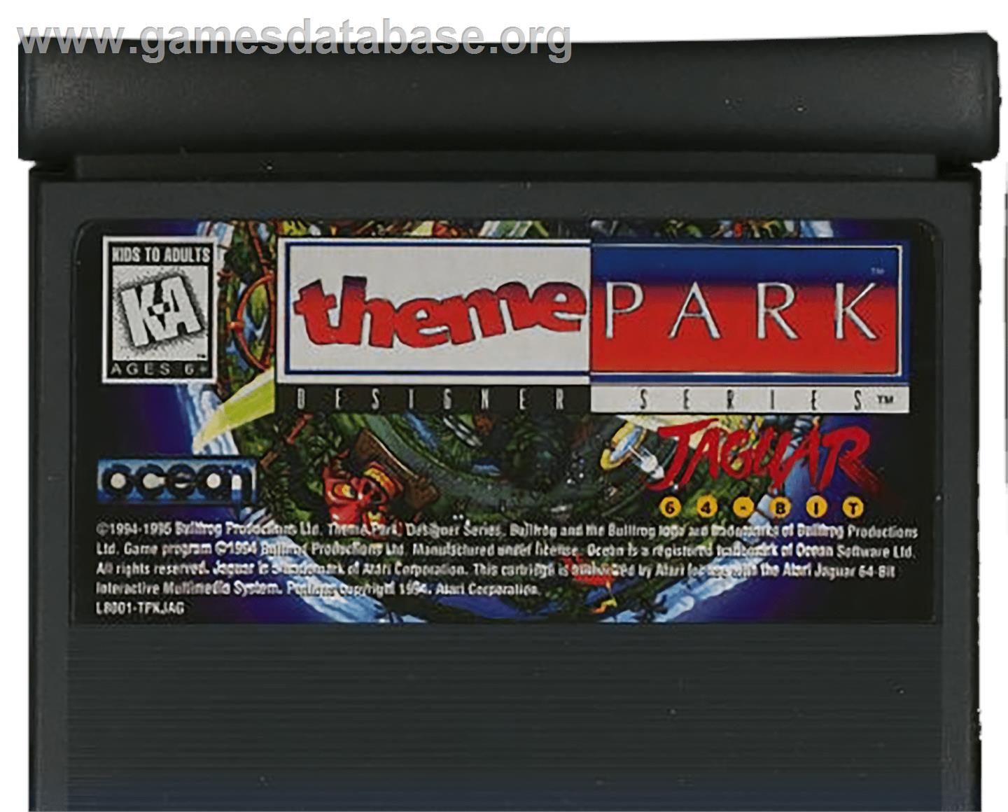 Theme Park - Atari Jaguar - Artwork - Cartridge