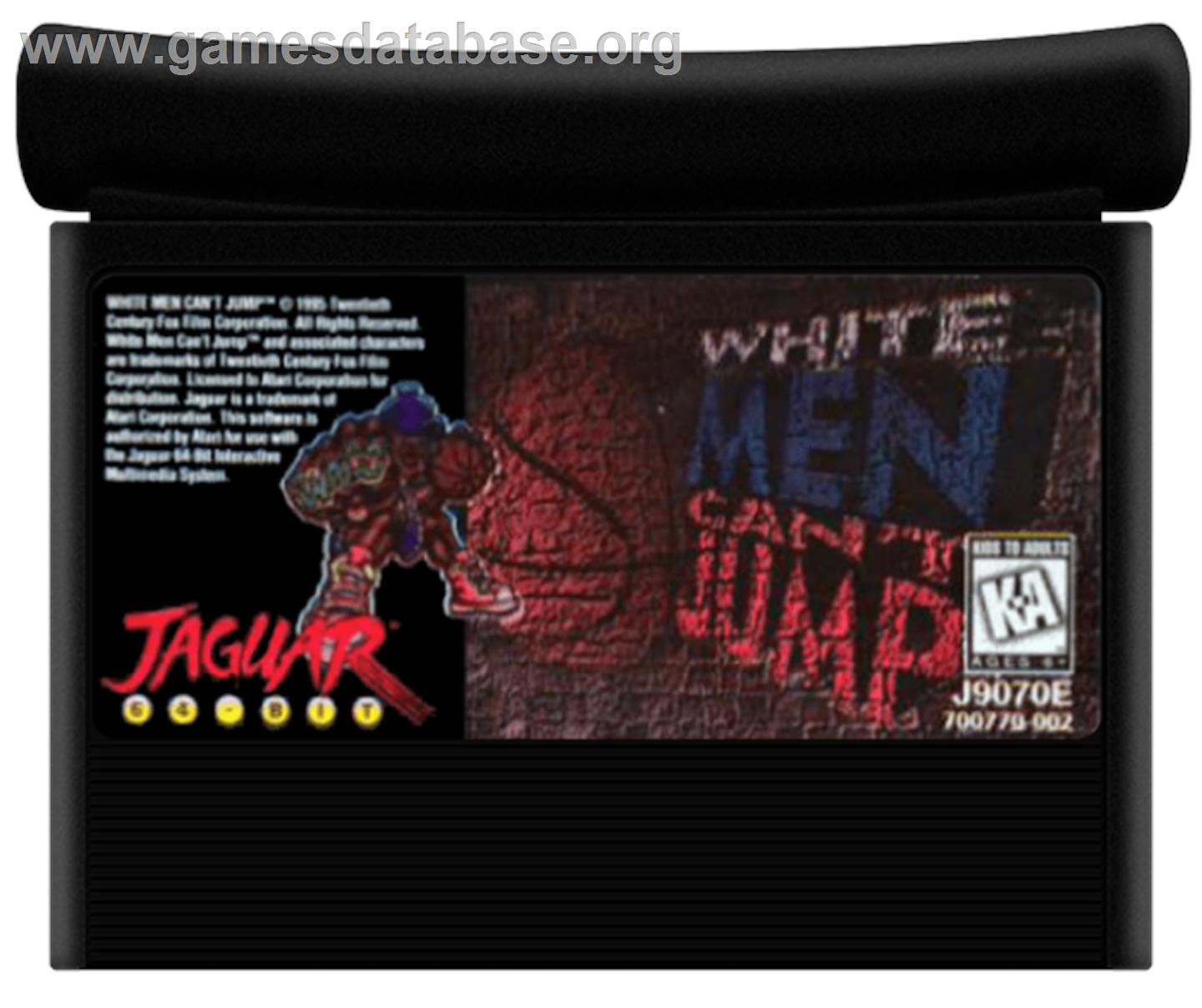 White Men Can't Jump - Atari Jaguar - Artwork - Cartridge