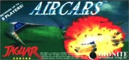 Top of cartridge artwork for Aircars on the Atari Jaguar.