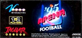 Top of cartridge artwork for Arena Football '95 on the Atari Jaguar.