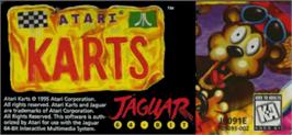 Top of cartridge artwork for Atari Karts on the Atari Jaguar.
