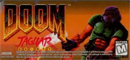 Top of cartridge artwork for Doom on the Atari Jaguar.
