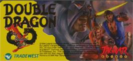 Top of cartridge artwork for Double Dragon 5 - The Shadow Falls on the Atari Jaguar.