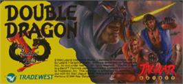 Top of cartridge artwork for Double Dragon V: The Shadow Falls on the Atari Jaguar.