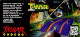 Top of cartridge artwork for I-War on the Atari Jaguar.