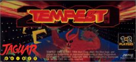 Top of cartridge artwork for Tempest 2000 on the Atari Jaguar.