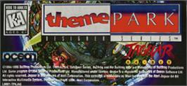 Top of cartridge artwork for Theme Park on the Atari Jaguar.