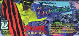 Top of cartridge artwork for Val d'Isère Skiing and Snowboarding on the Atari Jaguar.