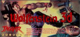 Top of cartridge artwork for Wolfenstein 3D on the Atari Jaguar.