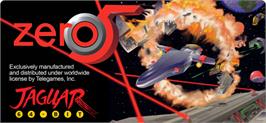 Top of cartridge artwork for Zero 5 on the Atari Jaguar.