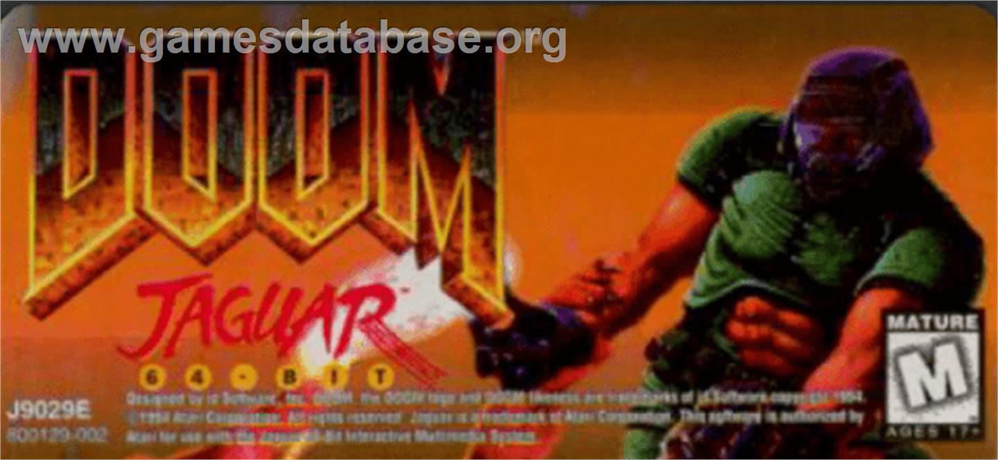 Doom - Atari Jaguar - Artwork - Cartridge Top