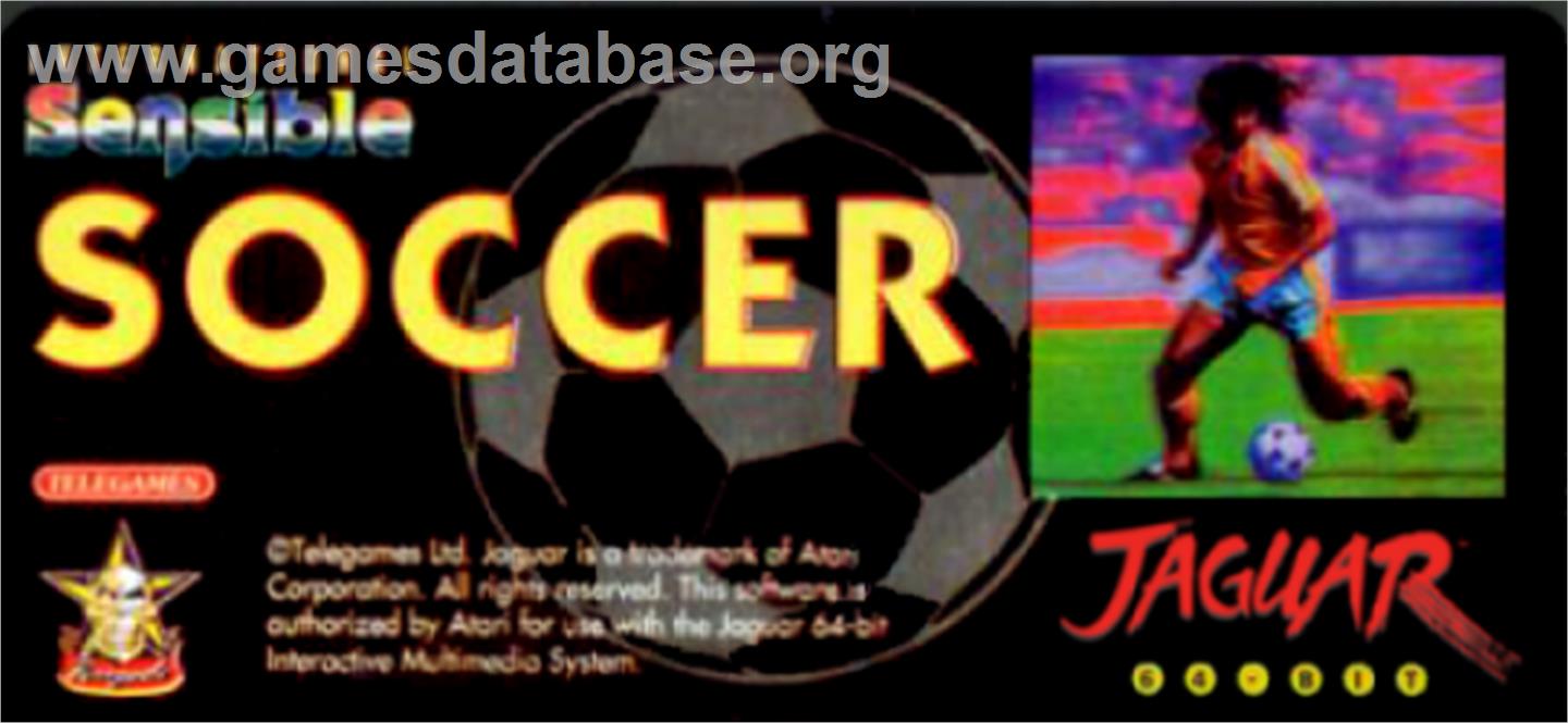 Sensible Soccer: International Edition - Atari Jaguar - Artwork - Cartridge Top
