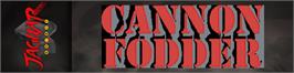 Arcade Cabinet Marquee for Cannon Fodder.