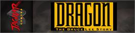 Arcade Cabinet Marquee for Dragon - The Bruce Lee Story.