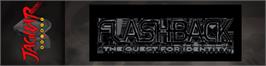 Arcade Cabinet Marquee for Flashback.