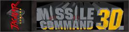Arcade Cabinet Marquee for Missile Command 3D.