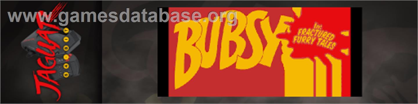 Bubsy In - Fractured Furry Tales - Atari Jaguar - Artwork - Marquee