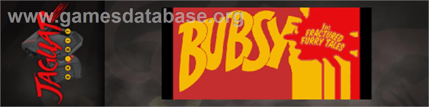 Bubsy in Fractured Furry Tales - Atari Jaguar - Artwork - Marquee