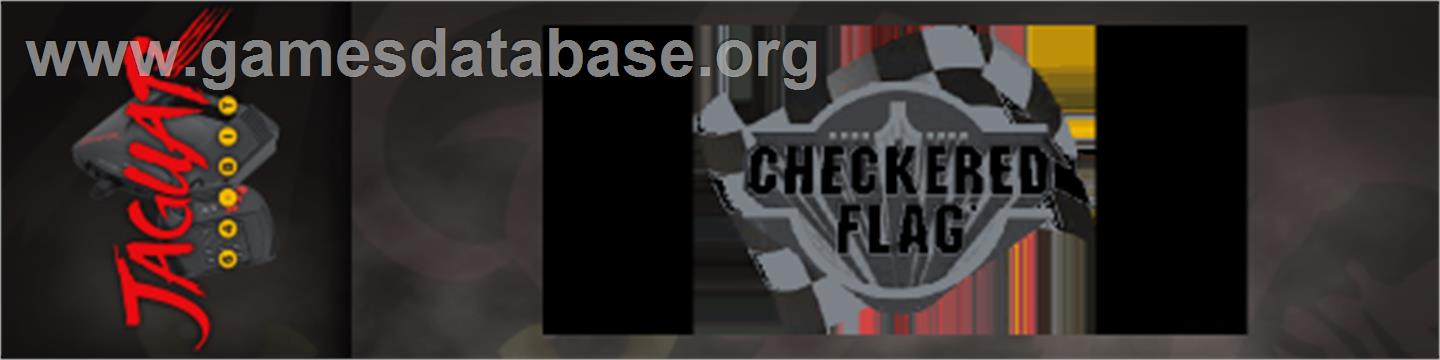 Checkered Flag - Atari Jaguar - Artwork - Marquee