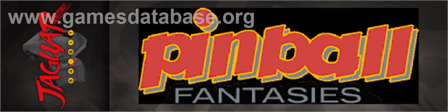 Pinball Fantasies - Atari Jaguar - Artwork - Marquee