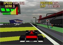 In game image of Checkered Flag on the Atari Jaguar.