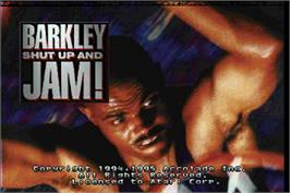 Title screen of Barkley Shut Up and Jam on the Atari Jaguar.