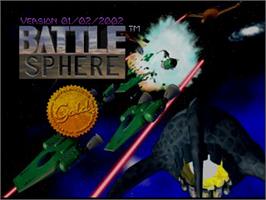 Title screen of BattleSphere on the Atari Jaguar.